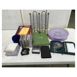 CDs, envelopes & office