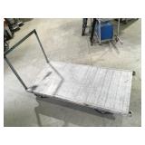 Rolling aluminum cart 30" x 62"