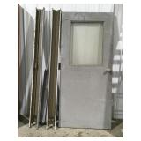 36 inch steel door with frame 36" x 80" door