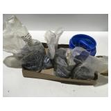 Blue roofing screws