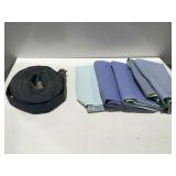 Pump discharge hose and small moving pads