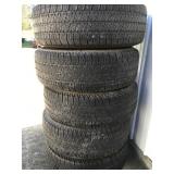 5 Jeep wheels and tires