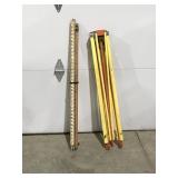 Transit base & measuring stick