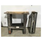 3 sawhorses
