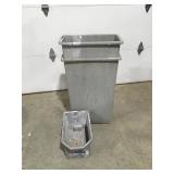 2 shop trash cans & bucket