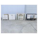 4 pieces of office/ den cabinets