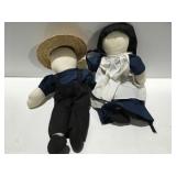 Faceless, homemade dolls