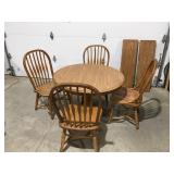 Oak Table and 4 Chairs