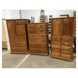 3 Pc Custom Cherry Dresser Set
