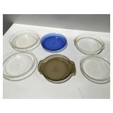 Pie dishes mostly Pyrex