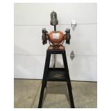 Bench grinder with stand
