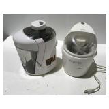 Rival ice cream maker& Hamilton beach juicer