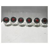 Glass candy dishes with lids