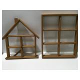 To wall hanging shelves