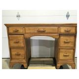 Vintage Kroehler  wood desk 47ï¿½ Rolling cart, not