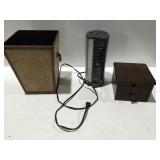 Waste can,fan & wooden box