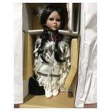 Native American  porcelain doll