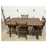 Cochrane Wood table with four chairs