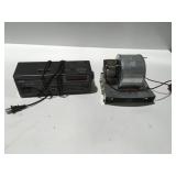 Vintage cassette, radio and heater blower