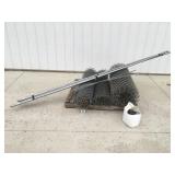 4 foot metal chain link fence & and accessories