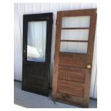 2 doors with glass 32ï¿½ x 79ï¿½
