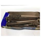 4 ridgid steel pipe wrenches