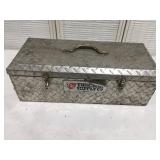 Aluminum Diamond plate toolbox with Contents
