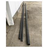 Black plastic pipe 3" and 2" 20 feet long