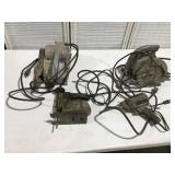 4 vintage, electric, craftsman tools
