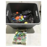 Tote of toys Easter no lid