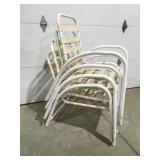 4 outdoor chairs, no cushions