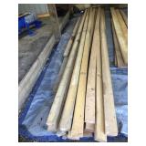 12 16 foot 2 x 4 pieces of wood