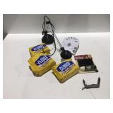 Miscellaneous items, lamp pocket knife, Clorox