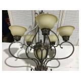 Large hanging light proximately 38 inches tall