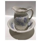 Bowl and pitcher some damage