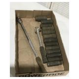 1/2 Drive impact, sockets, ratchet, breaker bar