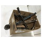 Lug wrenches grease gun oil can