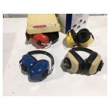 Four sets of ear protection