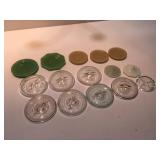 Butter, dishes canning lids