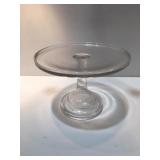 Glass cake plate I mean