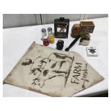 Baker Mayfield Christmas ornament salt and pepper