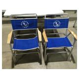 2 folding boat chairs