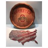 Ohio State buckeyes wall decor