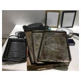 Frying pans, cooking sheets, picture frames and