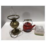 New Juno electrified lamp tea, pot, food
