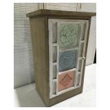 Storage cabinet 28 inches tall 16 1/2 inches wide