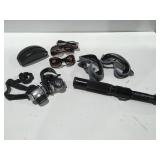 Zoom telescope, headlamps, sunglasses goggles