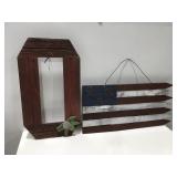 Wood Decor Ohio State and flag