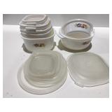 Plastic food containers with lids