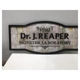 Spirit Dr. J reaper monster laboratory sign 45ï¿½ x